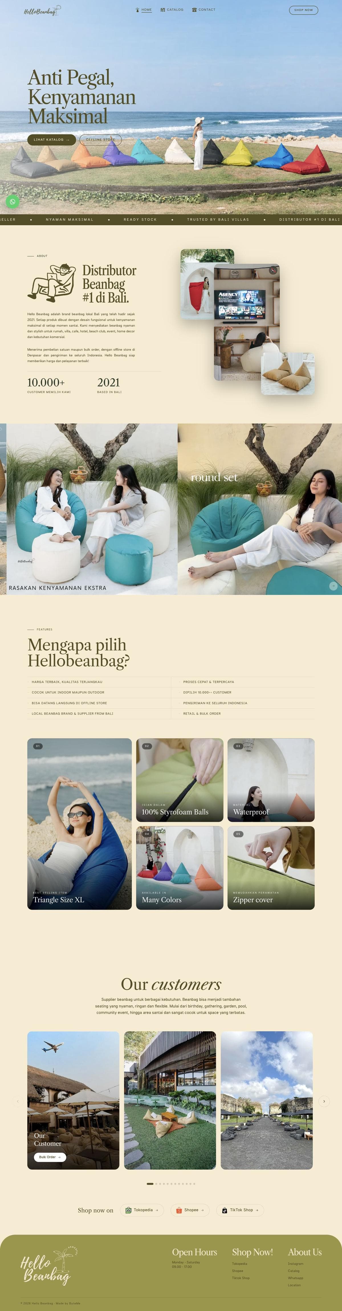Hello Beanbag on desktop